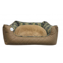 Classic Bed Soft Quadra Almond+Military