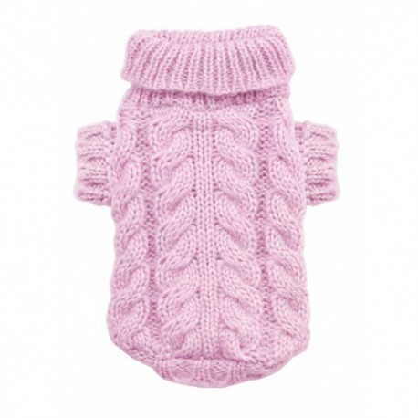 Angora Cable Knit Pink