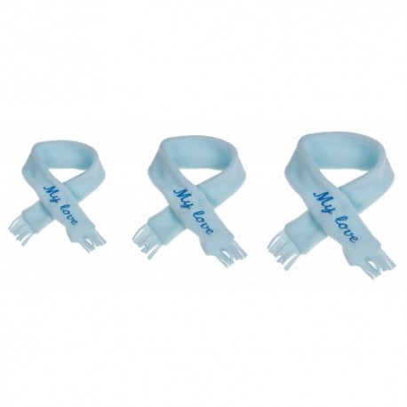 MICHI Sciarpina My Love Azzurra