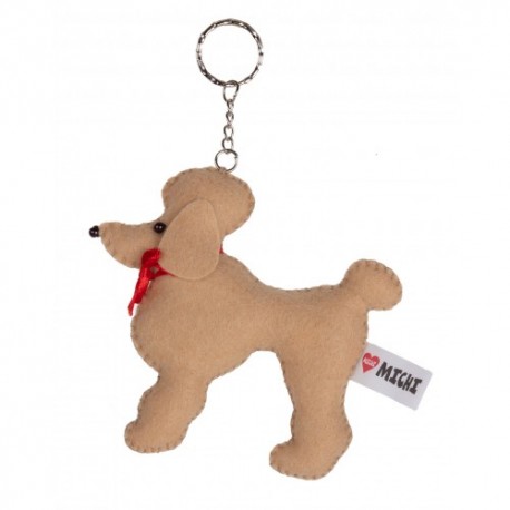 MICHI Portachiavi Barboncino Brown