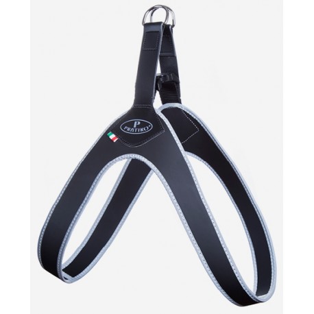 Pettorina Basic Clip Nero bordo reflex