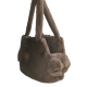Sofficiosa eco fur Bag- Taupe