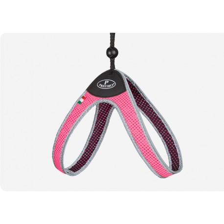 Pettorina Rete Laccio Rosa Fluo