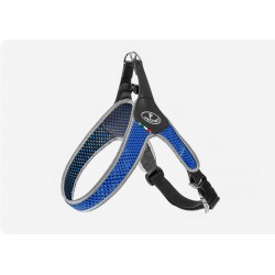 Pettorina Rete Doppio Clip Blu