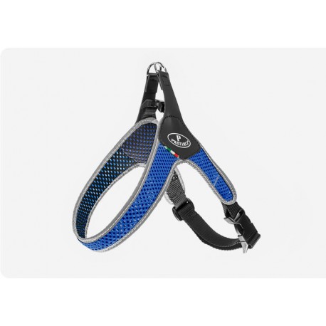 Pettorina Rete Doppio Clip Blu