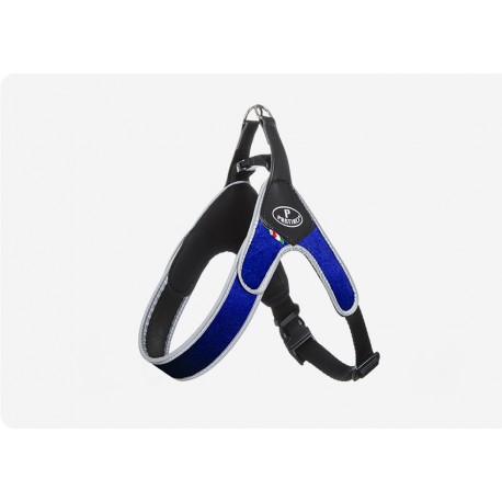 Pettorina Easy Way Regolabile Velluto Blu Bordo reflex