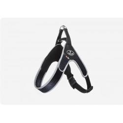 Pettorina Easy Way Regolabile Velluto Nero Bordo reflex