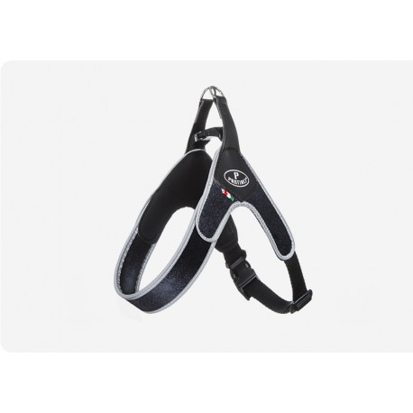 Pettorina Easy Way Regolabile Velluto Nero Bordo reflex