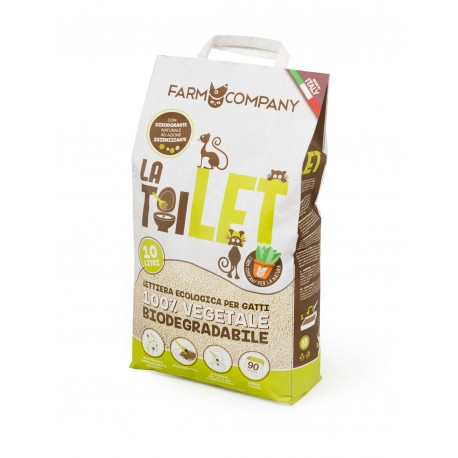 Lettiera vegetale biodegradabile la toilet