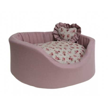 Sofa Linen Old Pink+ Flowers