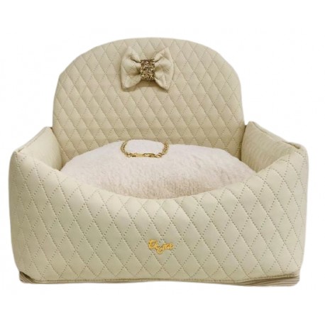 Car Bed Square Ivory +Panna