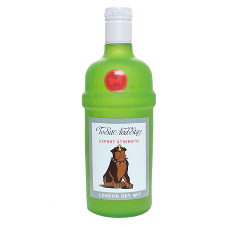 TUFFY SILLY SQUEAKER LIQUOR BOTTLE TO SIT AND STAY