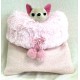 Wool & long fur sleeping bag pom pom