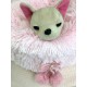 Wool & long fur sleeping bag pom pom