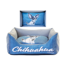 Divano Chihuahua Cartoon azzurro