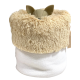 Precius Wool&Long Fur Sleeping Bed fiocco Sw Avorio