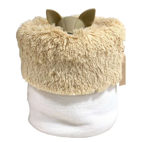 Precius Wool&Long Fur Sleeping Bed fiocco Sw Avorio