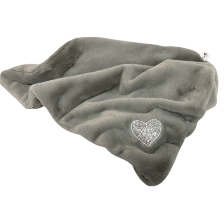 My hearts ‘ Blankets Silver grey+ Grey