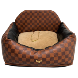 Car Bed-Lower Backrest Chess brown+black