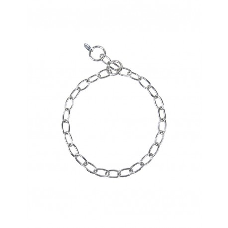 Collare Salvapelo Maglia Ovale Corta In Acciaio Inox