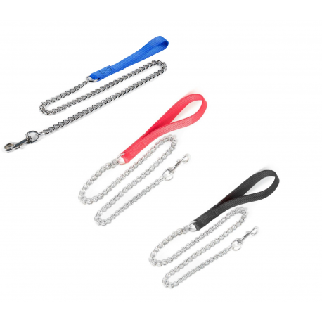 Guinzaglio in nylon con catena