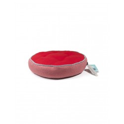 Cuscino tondo wwf in plastica riciclata rosso