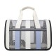 Borsa Trasportino Semirigida Stripes Cielo