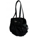 Ruffled Lace Bag Black Payette