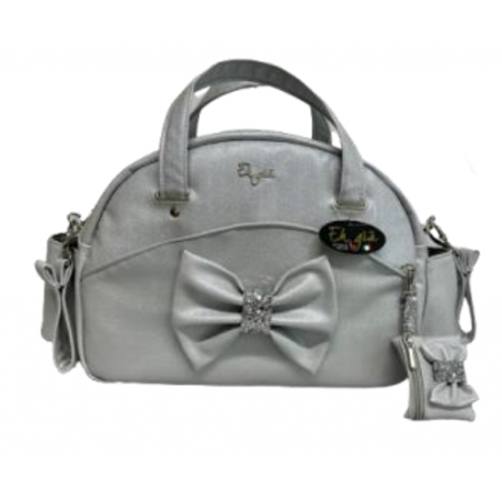 Nursery bag for stroller-Oval Califfo Grey