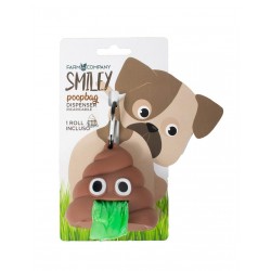 Porta sacchetti Smiley con rotolo incluso