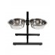 Stand regolabile Cometa con ciotole inox