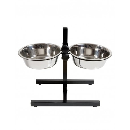 Stand regolabile Cometa con ciotole inox