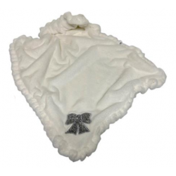 Blankets+rouches White+ Silver knot