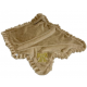 Blankets+rouches Camel + Gold Knot