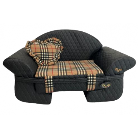 The Sofa Square Black+pile