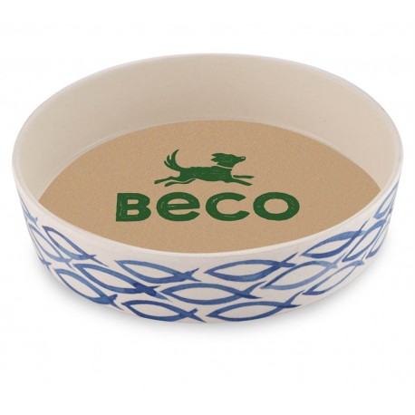 Ciotola per gatti in bambù Gone Fishing