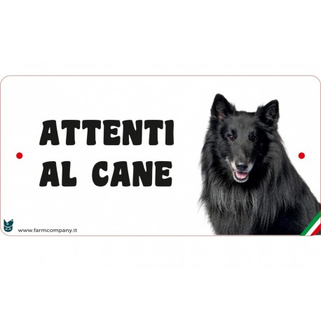 Cartello Attenti Al Cane In Forex - Pastore Belga