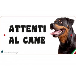 Cartello Attenti Al Cane In Forex - Rottweiler