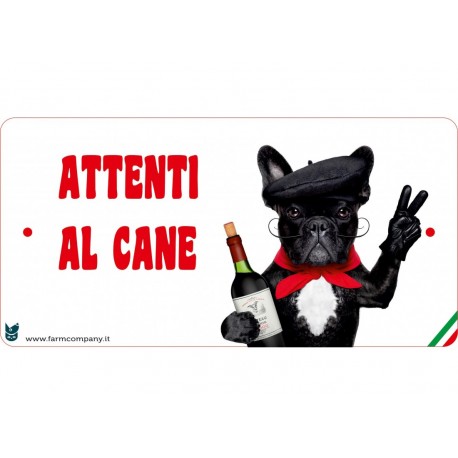 Cartello Attenti Al Cane In Forex - Bulldog Francese