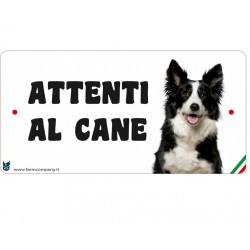 Cartello Attenti Al Cane In Forex - Border Collie