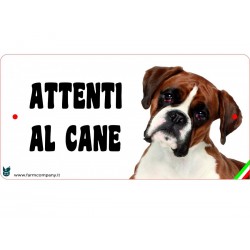 Cartello Attenti Al Cane In Forex - Boxer