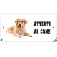 Cartello Attenti Al Cane In Forex - Golden Retriever