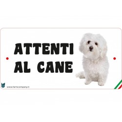 Cartello Attenti Al Cane In Forex - Maltese