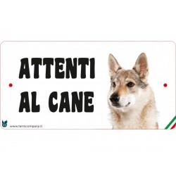 Cartello Attenti Al Cane In Forex - Lupo Cecoslovacco