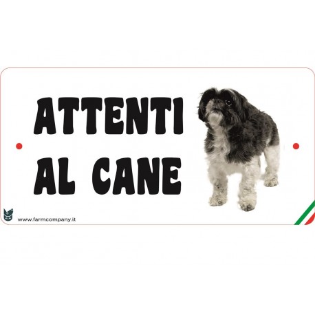 Cartello Attenti Al Cane In Forex - Shih Tzu