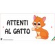 Cartello Attenti Al Cane In Forex - Gatto Fumetto 2