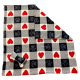Coperta Cuore Rosso con Gioco Osso