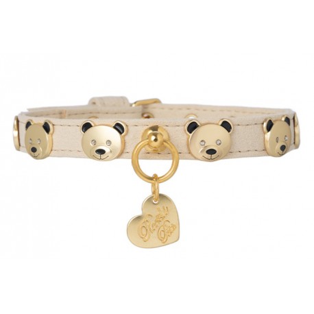 Teddy Studs Collar Cream/Gold