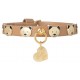 Teddy Studs Collar Camel/Gold