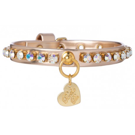 Diamonds Chain Collar Metal Rosegold/Gold